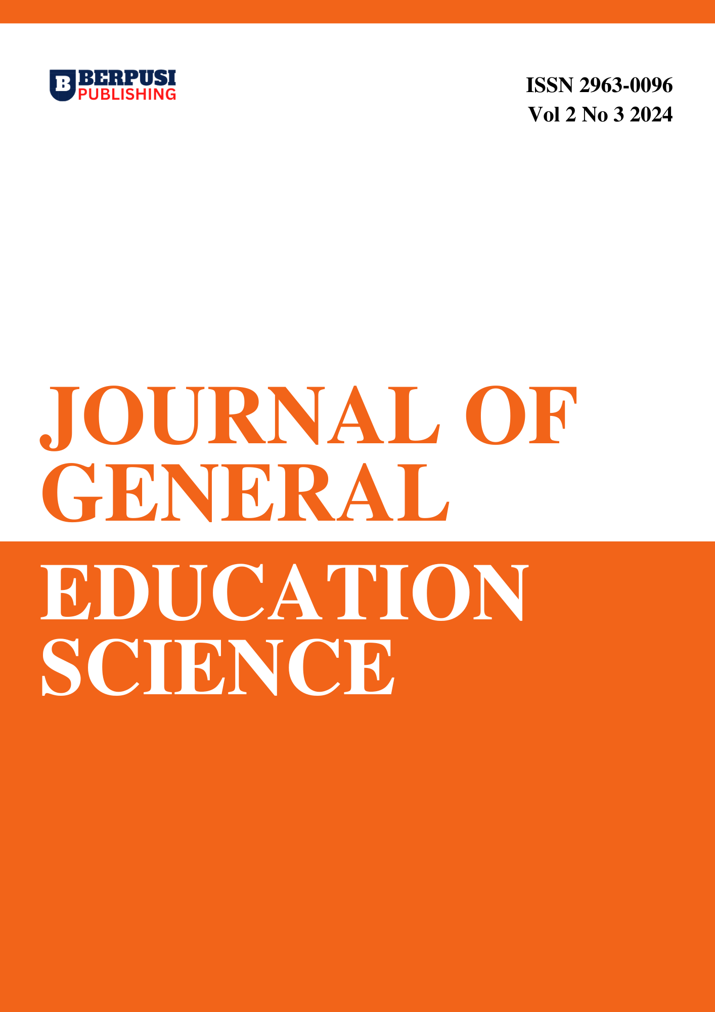 					View Vol 2 No 3 (2024) Journal of General Education Science, July
				